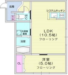 FourStreamResidence南6条の物件間取画像